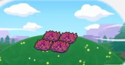 고지대 붉은 풀숲